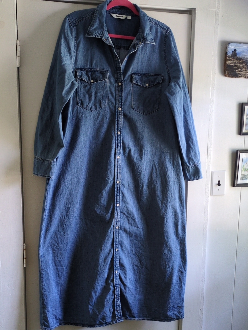 Kappahl Classic Blue Denim Shirt Dress